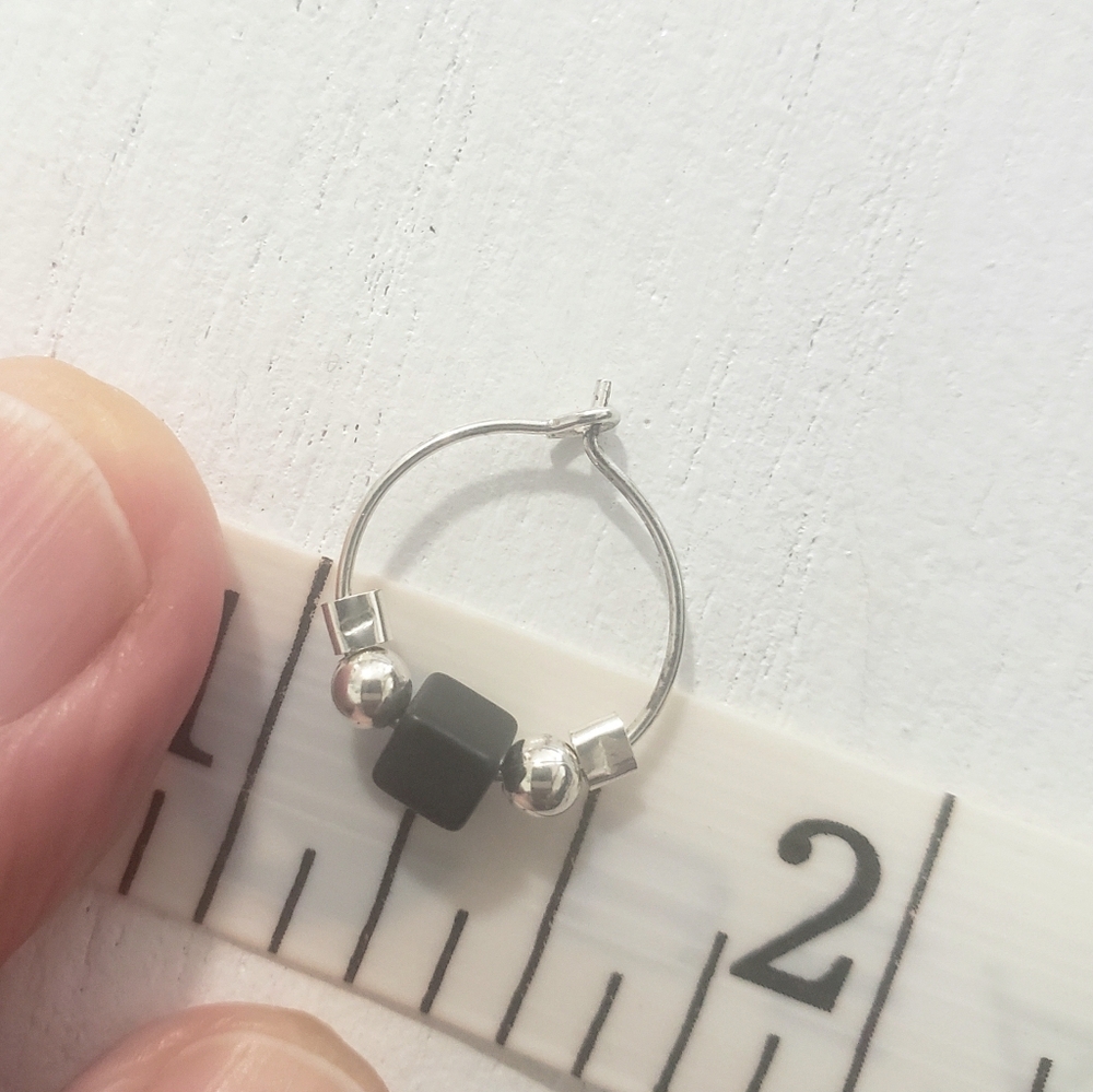 Two Pair Sterling Silver Earrings - Picture 6 of 9